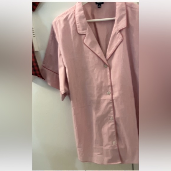 GAP Pink Rosetta Poplin PJ Shirt Size Large. New. - Picture 9 of 9